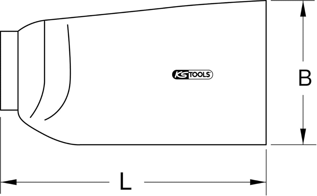 KS Tools 117.1622 Isolierter NH-Sicherungs-Aufsteckgriff, 380mm
