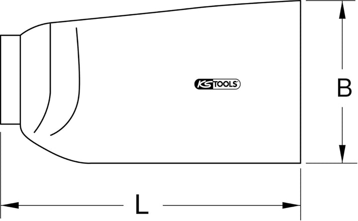KS Tools 117.1622 Isolierter NH-Sicherungs-Aufsteckgriff, 380mm