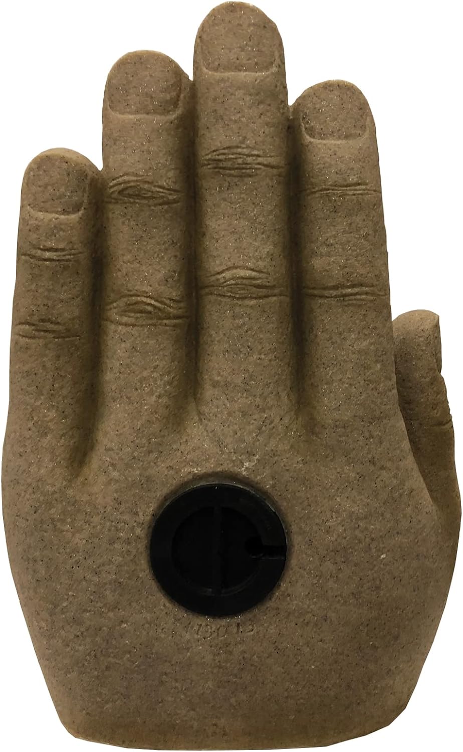 Brunnen Buddha Calm Sandstein-Optik, aus Polyresin inkl. Pumpe und LED | Deko-Wasserbrunnen für Gart