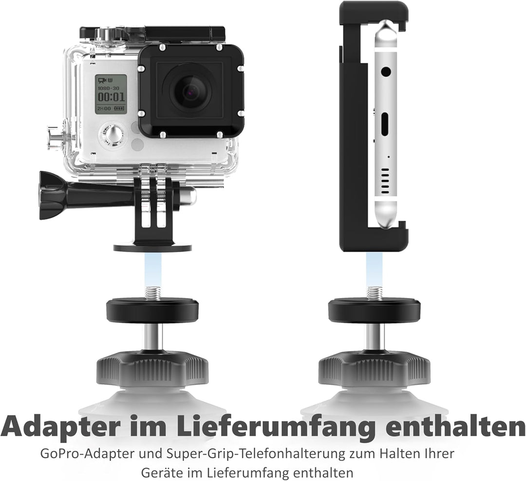SABRENT Kamera Stativ, Flexibles leichtes Camera Tripod, Aluminium fotostativ für Panasonic Canon Ni