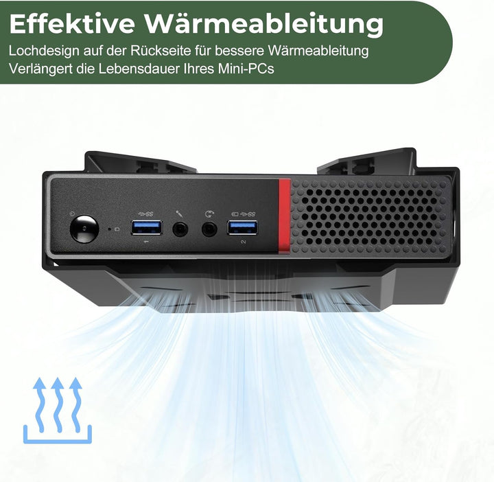 Mini PC Halterung für Lenovo, Wand/VESA/Untertisch/Halterung für Monitorarme Lenovo ThinkCentre M600