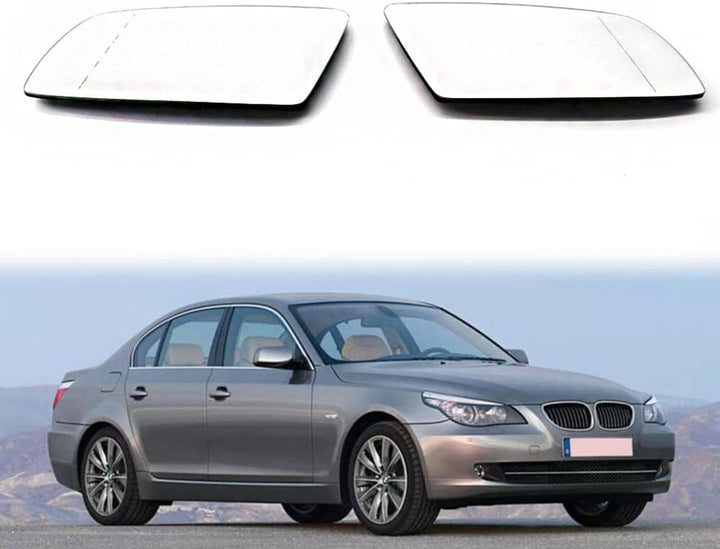 Riloer Seitenspiegel links/rechts Auto Seitenspiegel beheizbar Glas weiss/blau, 51167065081, 5116706