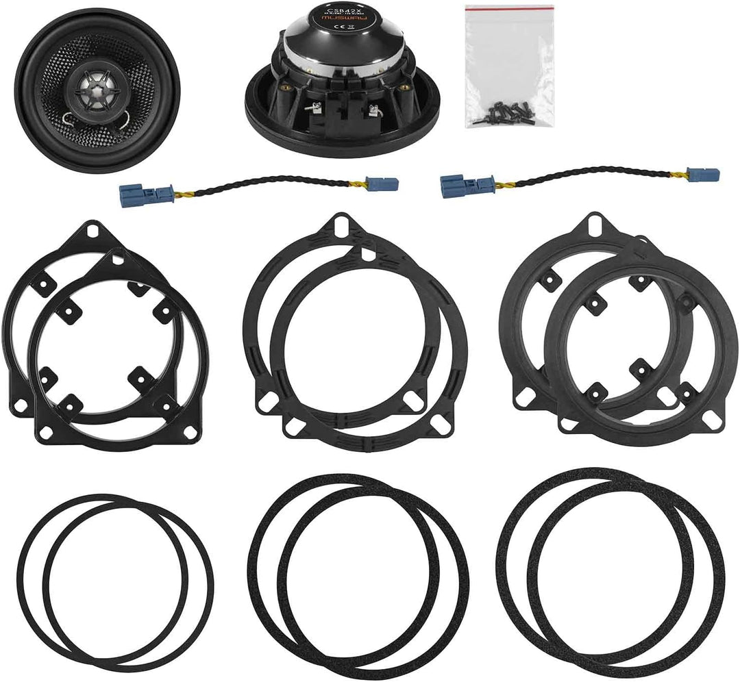 Musway CSB42X - 10 cm 2-Wege-Lautsprecher mit 120 Watt (RMS: 60 Watt) - für BMW E, F, G