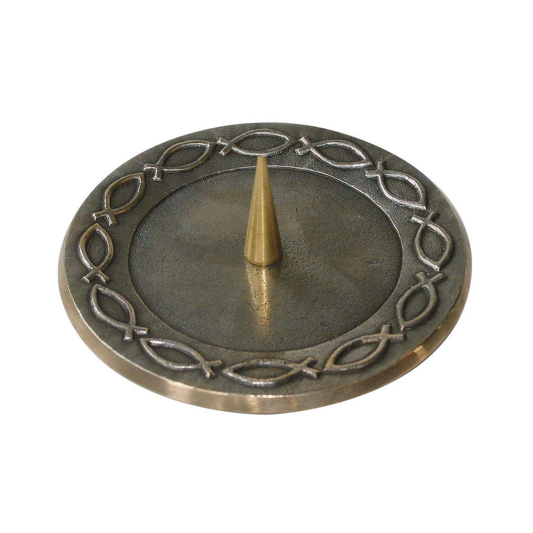 MaMeMi Taufleuchter -Fische- 12 cm, Bronze