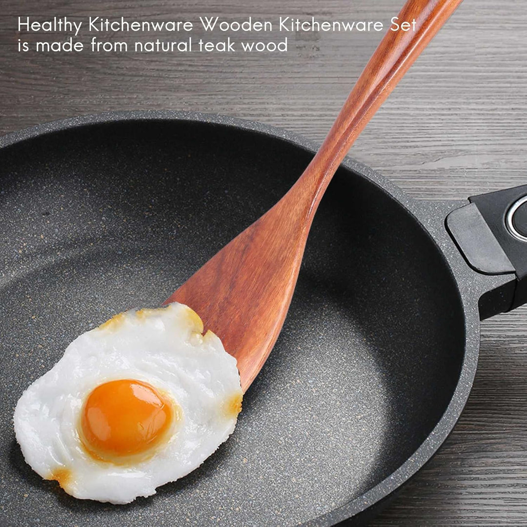 Gesunde Utensilien Set Aus Utensilien NatüRliche Antihaft Hart Spachtel und - Langlebiger, Umwelt Fr