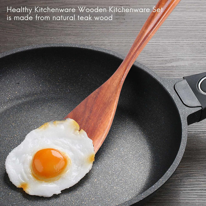 Gesunde Utensilien Set Aus Utensilien NatüRliche Antihaft Hart Spachtel und - Langlebiger, Umwelt Fr