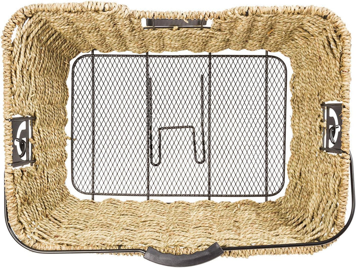 M-Wave Unisex Ocean Seegraskorb F r Den Gep cktr ger Handgemacht, Braun, 41x29.5x17/14.5 cm EU