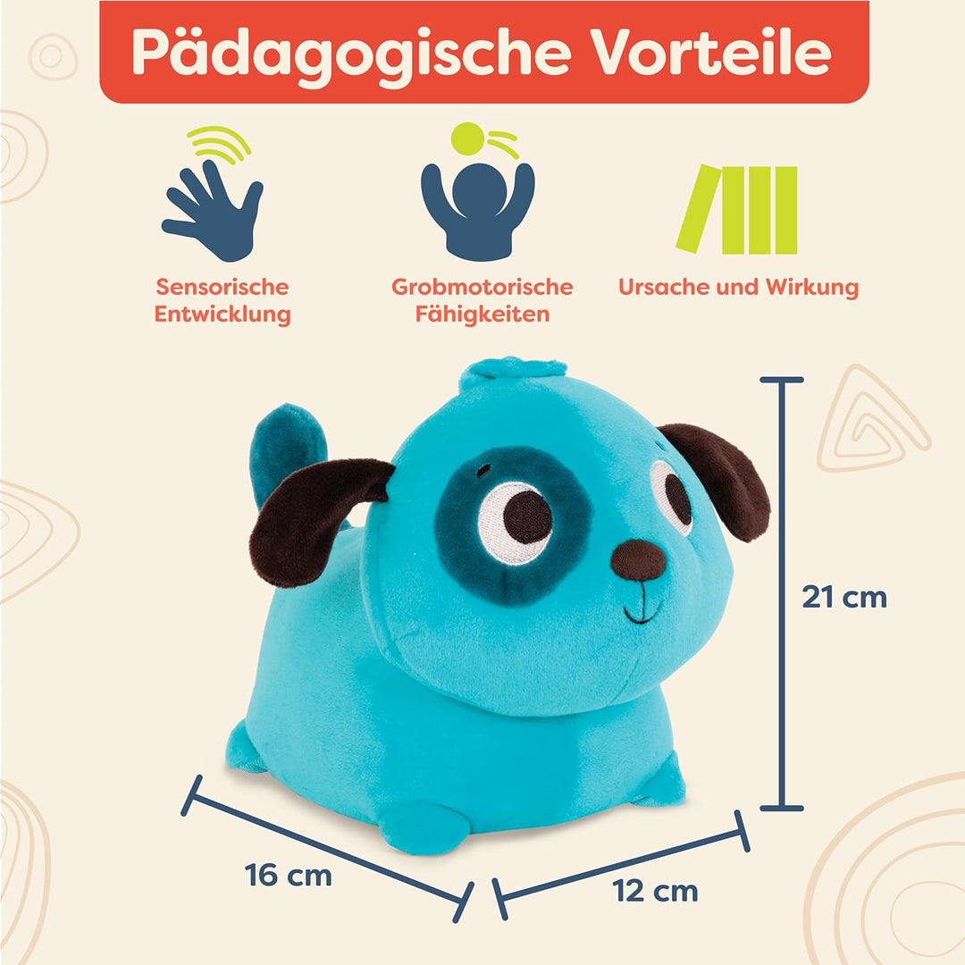 B. toys - Wobble 'n' Go - Hund - Interaktiver Plüschhund - Plüschtier - Waschbares Babyspielzeug mit