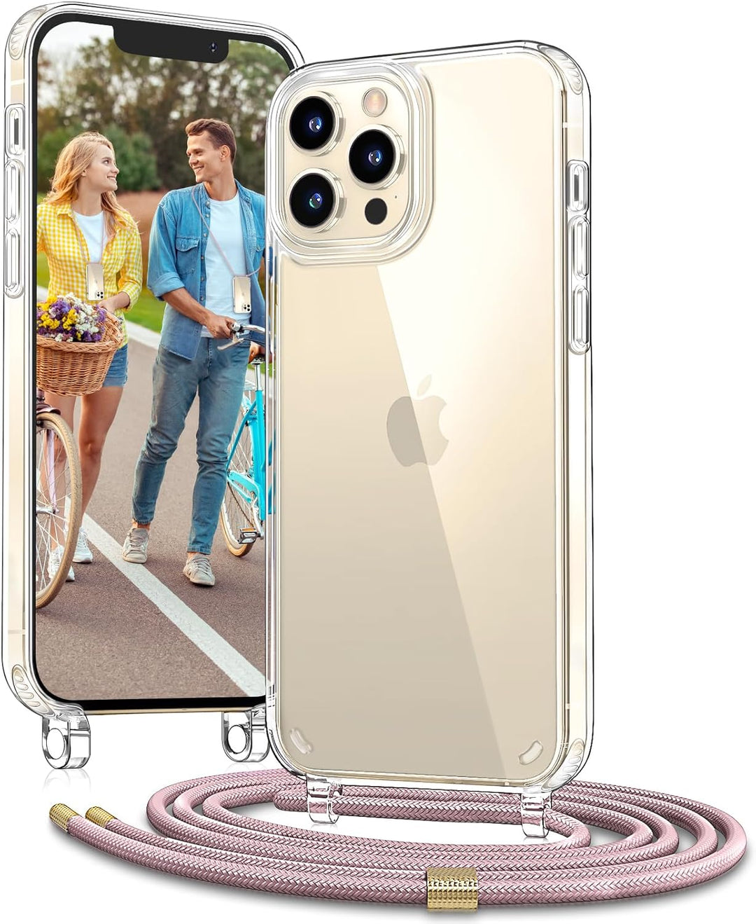 Vaykwo Handykette für Apple iPhone 12 Hülle mit Band und iPhone 12 Pro Hülle mit Band - Necklace Han