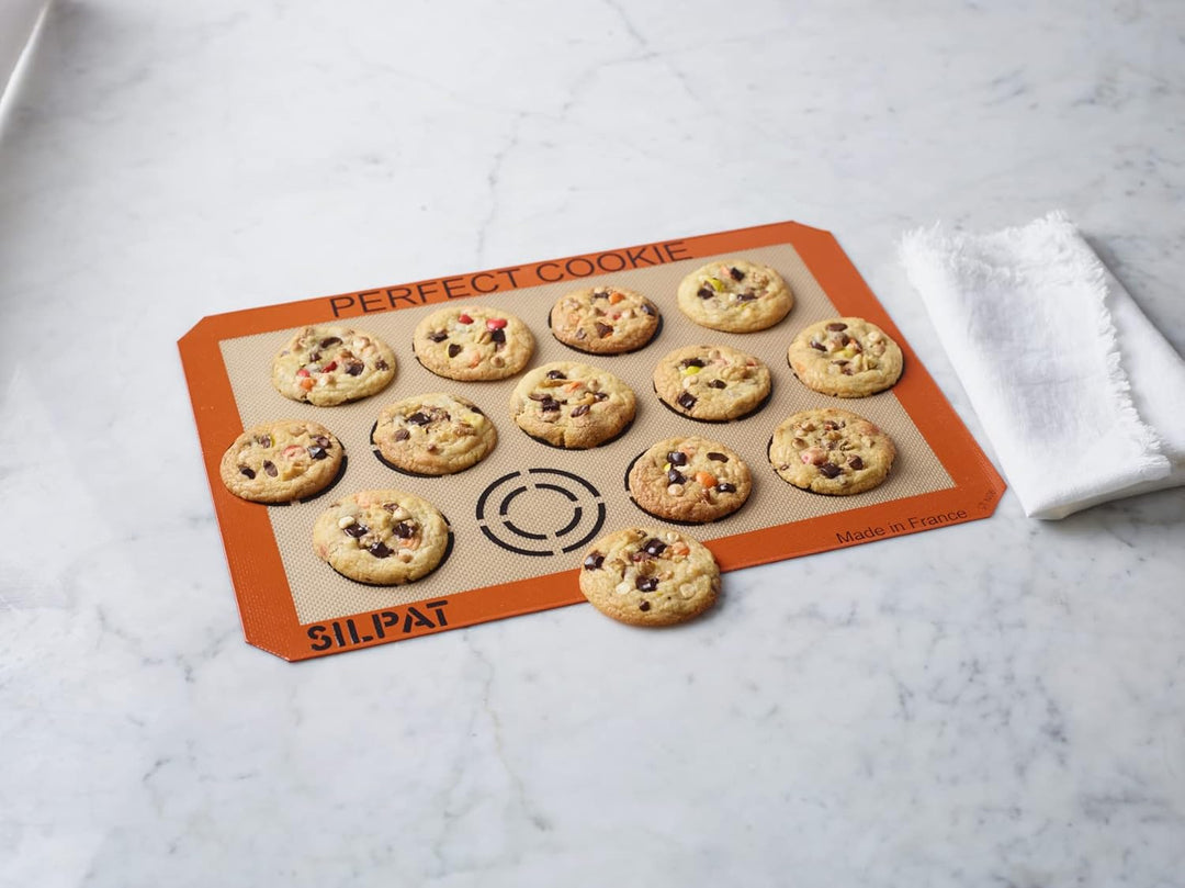 Silpat The Original Perfect Cookie Antihaft-Silikon-Backmatte, 29 x 41 cm, 18 Cookies