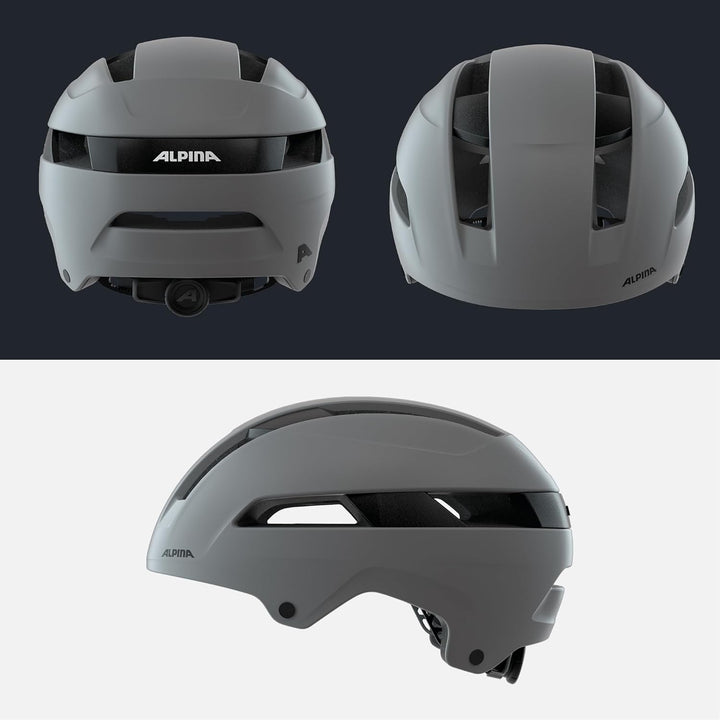 ALPINA SOHO - Extrem Robuster, Leichter & Individuell Anpassbarer Urban Fahrradhelm Für Erwachsene c