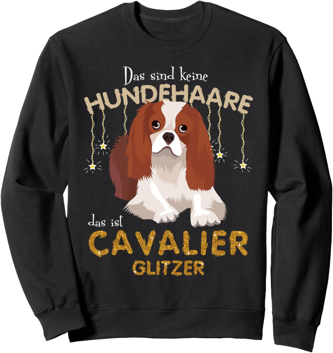 Das sind keine Hundehaare das ist CAVALIER Glitzer Sweatshirt