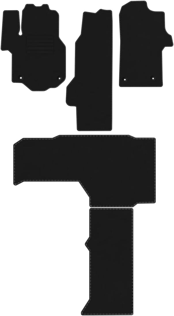 Veloursfussmatten Automatten Velourmattenset für VW Grand California 600 ab Bj. 2019 Mit Absatzschon