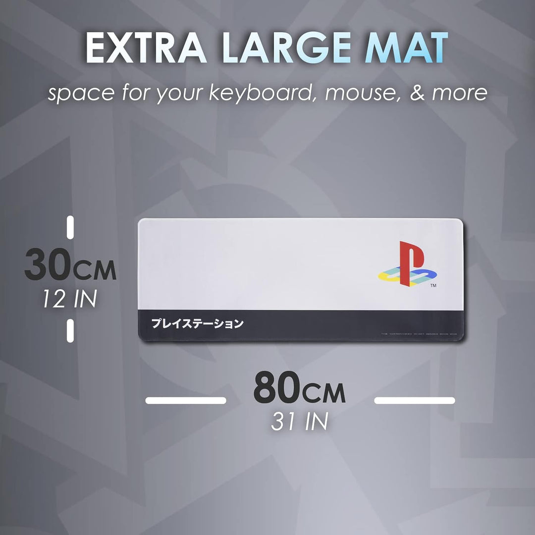 PlayStation Heritage Tischmatte - Offiziell lizenziert, Sony Tastatur- &amp; Mausmatte für das Büro, Rut