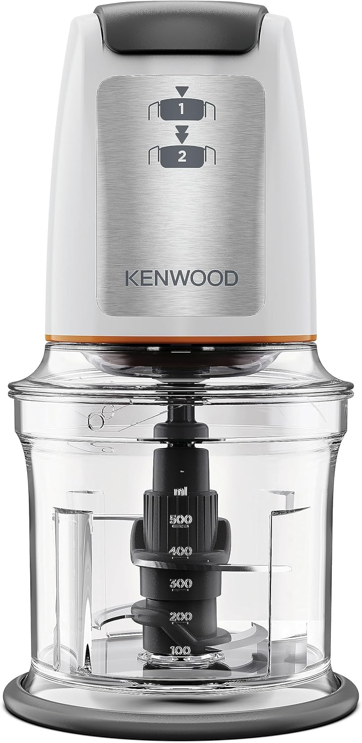 Kenwood Küchengeräte Easy Chop CHP61.100WH Zerkleinerer, elektrischer Mini Universalzerkleinerer mit