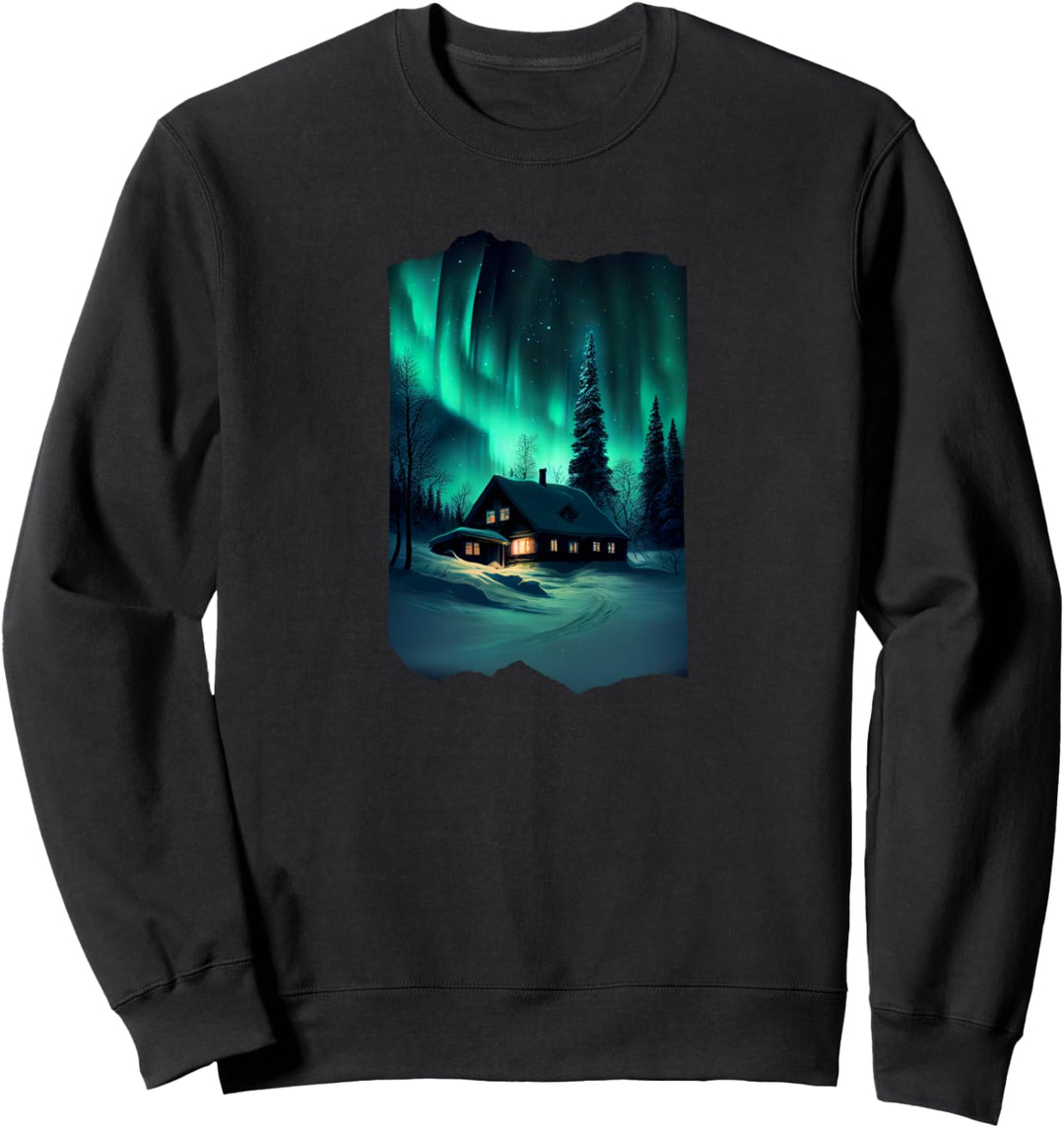 Nordpolarlichter Aurora Borealis Merry Dancers Sweatshirt