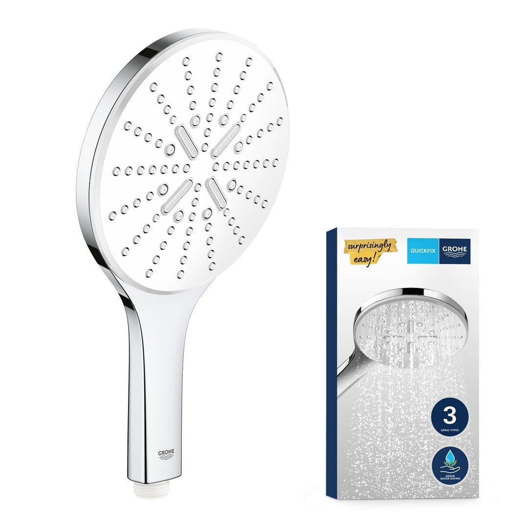 GROHE Vitalio SmartActive 150 - Handbrause (wassersparend, 3 Strahlarten, Antikalk-System), chrom, 2