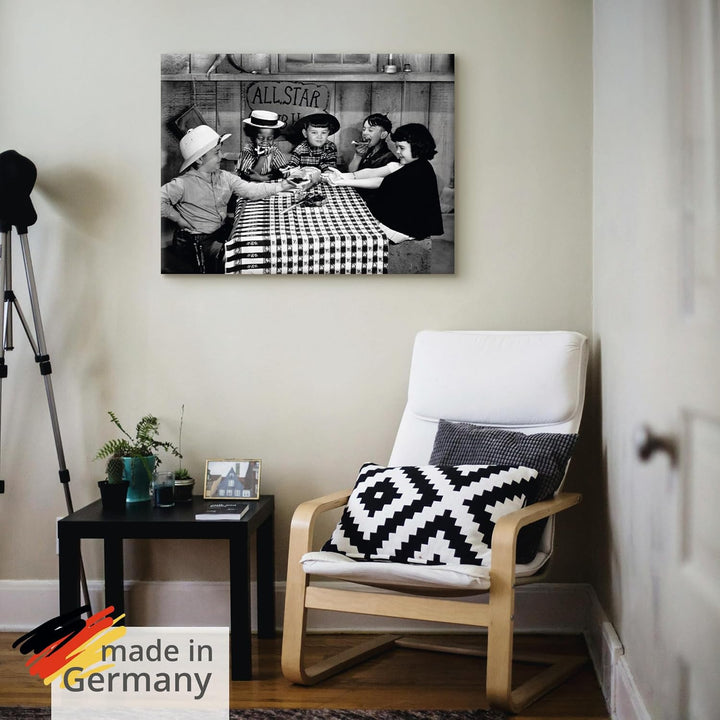 ARTland Leinwandbilder Wandbild Bild auf Leinwand 80 x 60 cm Wanddeko Film TV Kino Gang Gruppe Kinde