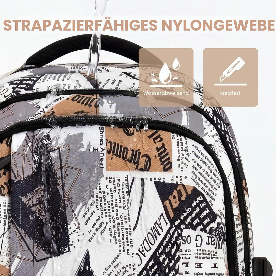 Amythe Schulrucksack Jungen Teenager, Rucksack Schule Gymnasium Oberstufe Schulranzen mit Laptopfach