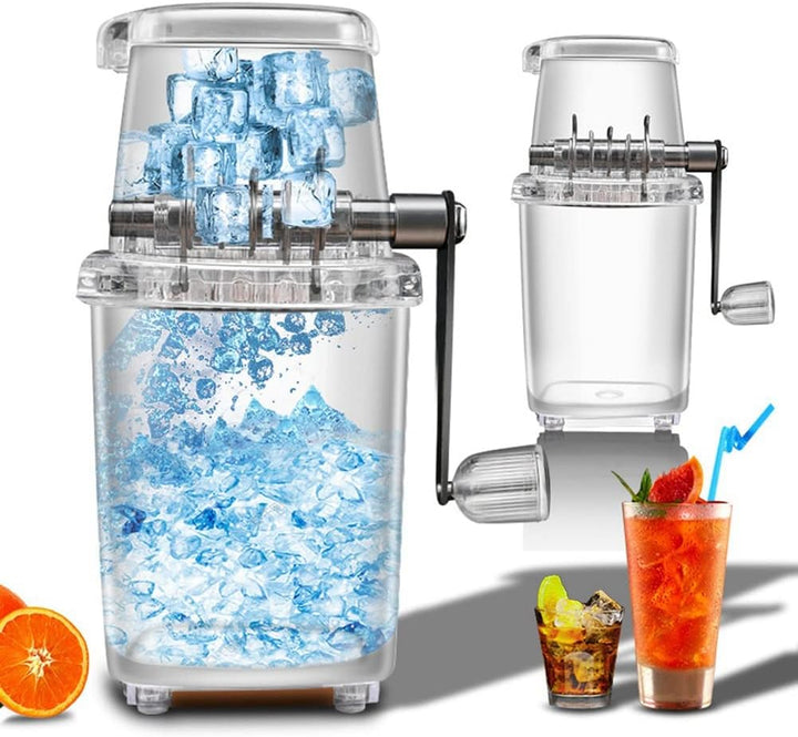 Ice Crusher Manuelle Ice Crusher Machine1.25L EismüHle Ice-Cube Drinks Chopper,Haushaltsbedarf,Somme
