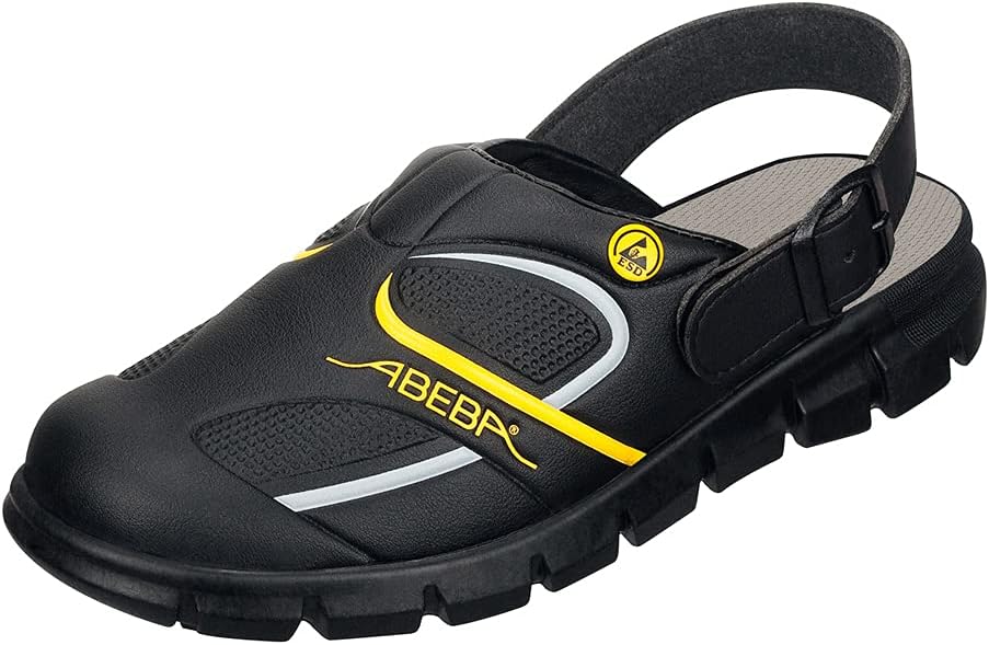 ABEBA 37333 DYNAMIC Verstopfen, OB, A, E, FO, SRC, Schwarz/Gelb, Grösse 46 46 EU, 46 EU