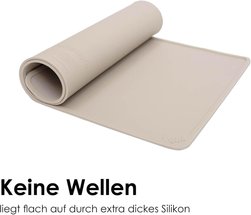 LucyBalu® Napfunterlage für Katzen | Katzenmatte für Wasser- & Futternapf | Silikonmatte als rutschf