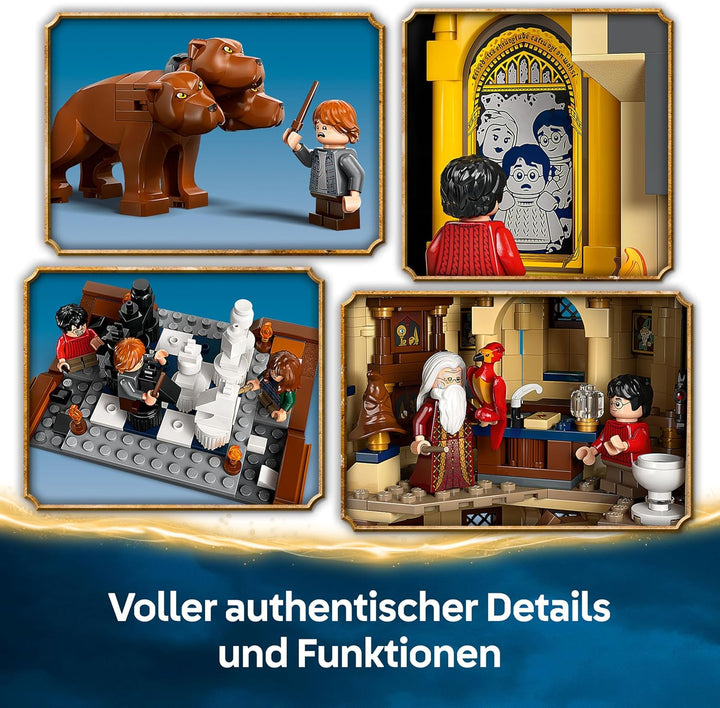 LEGO Harry Potter Schloss Hogwarts: Der Hauptturm - Spielzeug mit fliegendem Schlüssel, Zauberschach