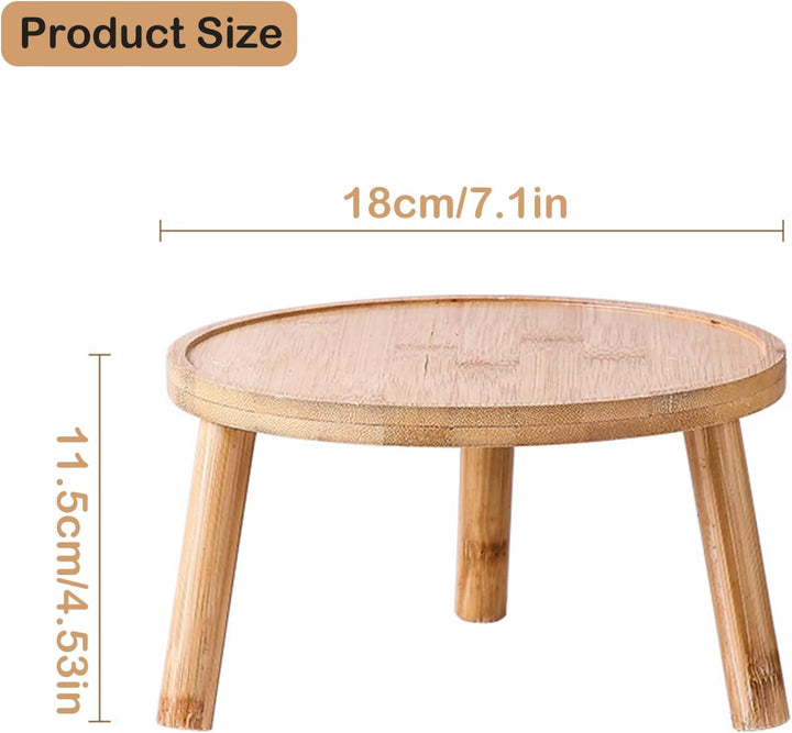 Pflanzenhocker Klein, Hocker Holz Für Blumen, Topfpflanzenständer Holz, Blumentopf Basishalter Rund,