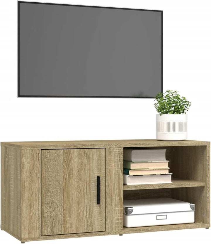 Tidyard 2 Stk. TV Schrank mit 3 Fächer Lowboard TV Möbel Fernsehschrank Fernsehtisch TV Board Fernse
