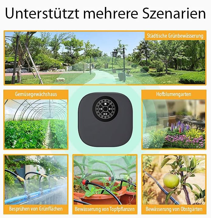 Royal Gardineer für Bluetooth: WLAN-Smart-Sprinkler-Controller, 16 Zonen, Echtzeit-Wetter, App (WiFi