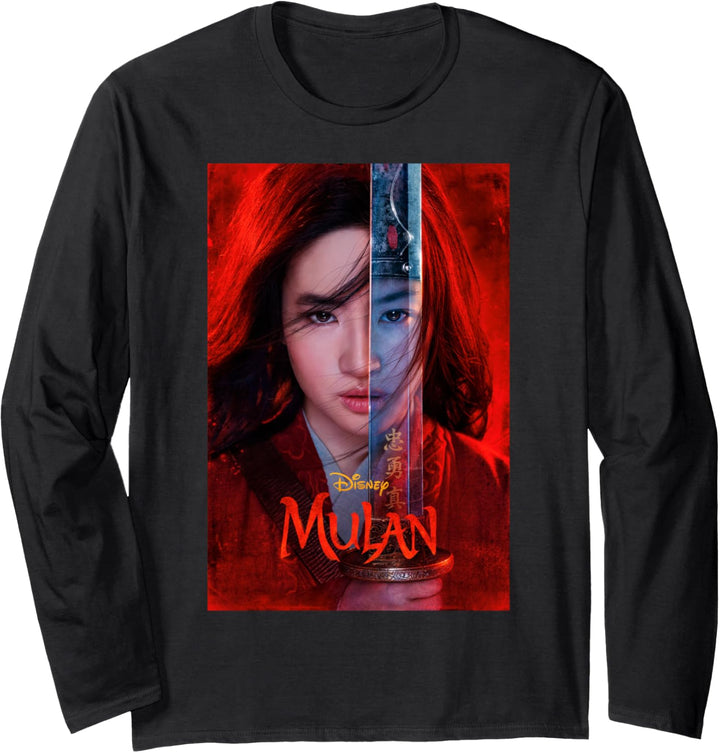 Disney Mulan Live Action Mulan Split Poster Langarmshirt