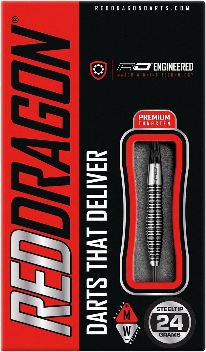 RED DRAGON Lethal Magic 21g, 24g oder 26g Tungsten Darts mit Flights und Schäfte 24.0 Gramm, 24.0 Gr