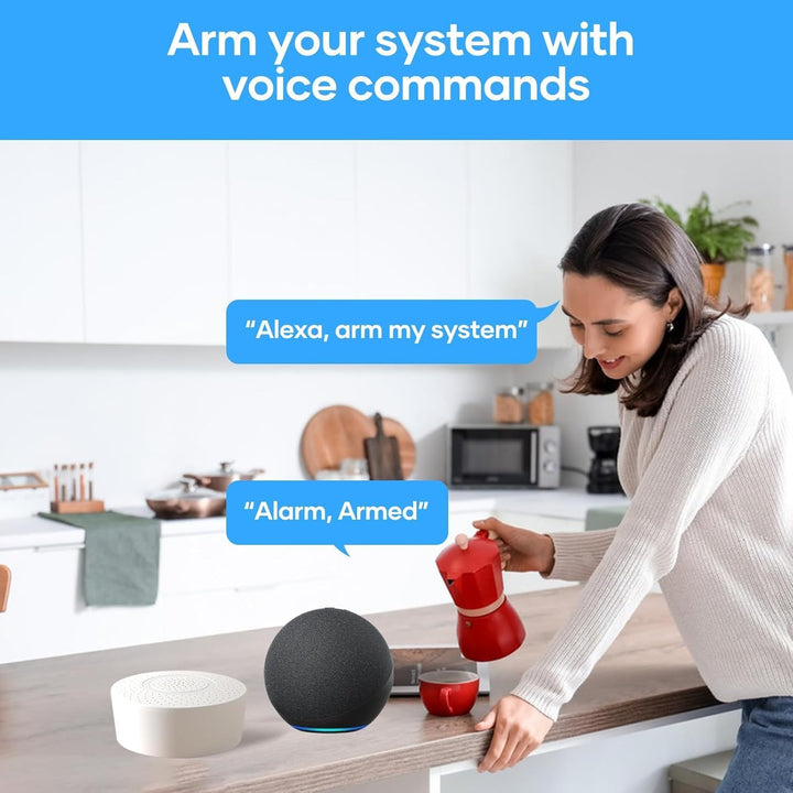 AGSHOME Alarmanlage, kabellos, 15 Stück, WLAN, Sicherheit, Einbrecher System kabellos, 120 dB, Siche