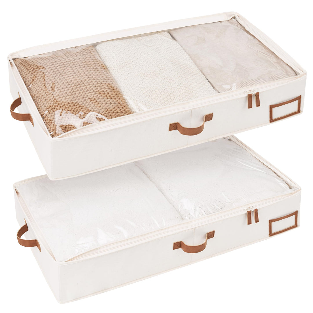 StorageWorks Aufbewahrungsboxen unter dem Bett, grosse Unterbett Aufbewahrung mit Deckel, robuste St