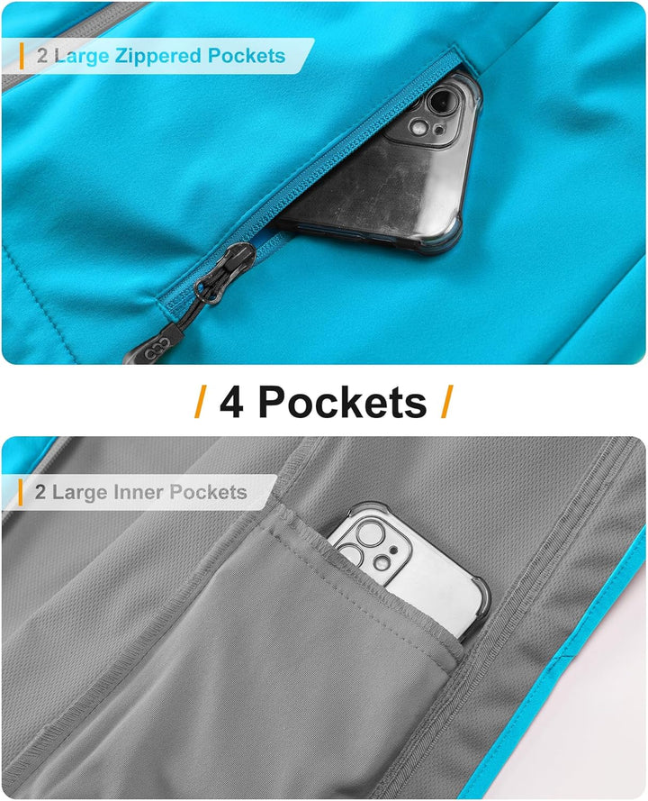 33,000ft Damen Softshelljacke Wasserdichte Winddichte Funktionsjacke Atmungsaktive Übergangsjacke Le