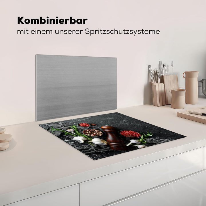 Herdabdeckplatte 59x52 cm Einteilig Küche Herdabdeckung Induktionsfeld Ceranfeld Herdabdeckplatten V