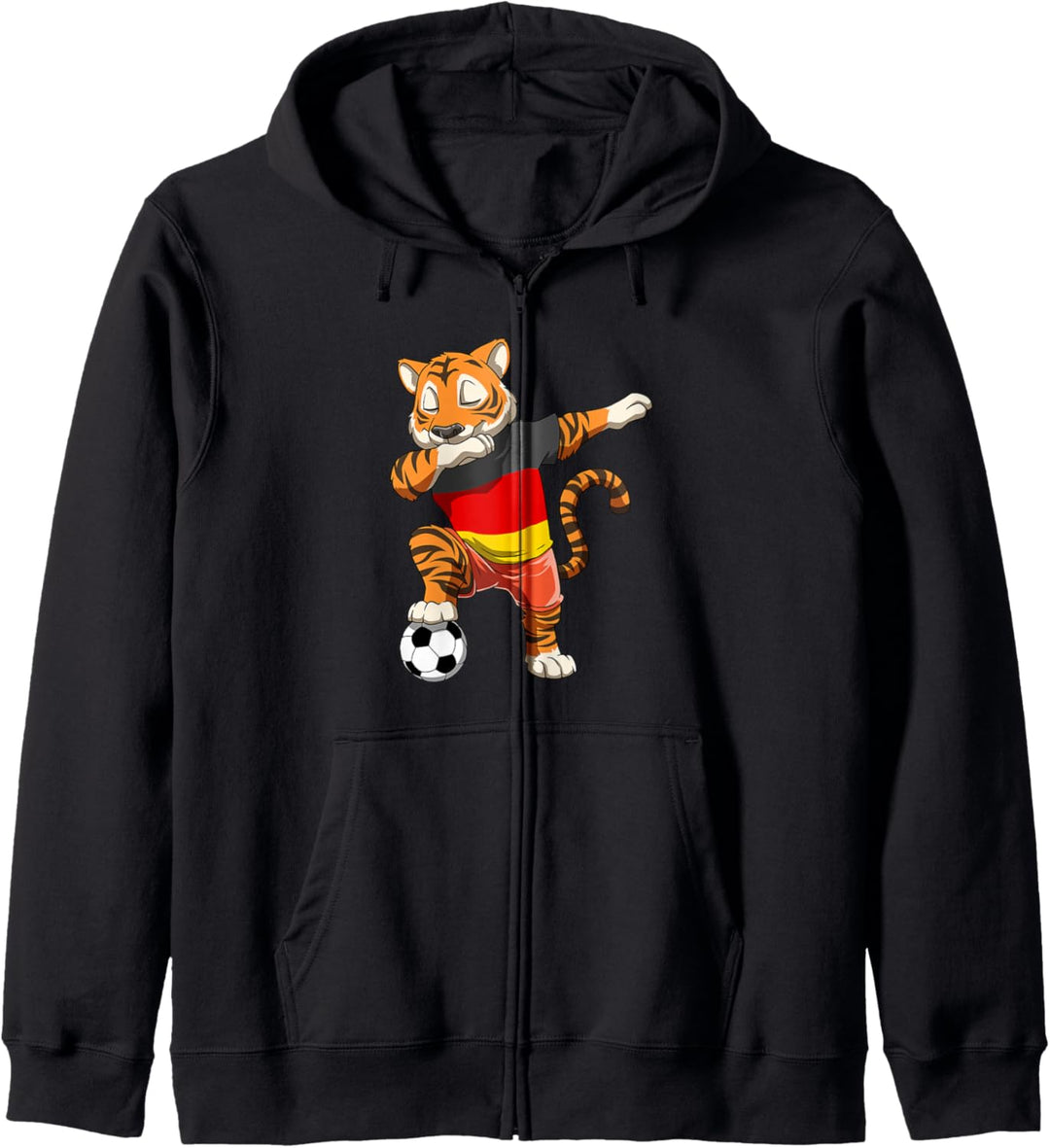 Dabbing Fussball Tiger Deutschland Kapuzenjacke