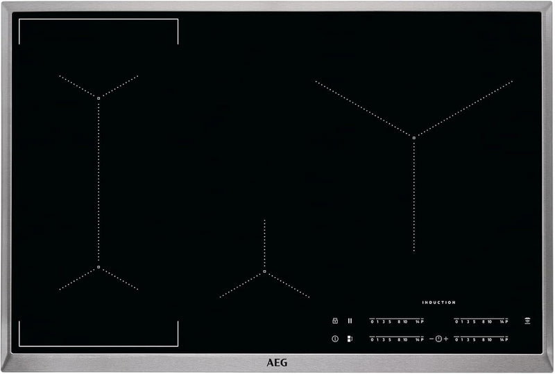 AEG IKE84441XB Autarkes Kochfeld / Herdplatte mit Touchscreen, Topferkennung & Hob²Hood-Funktion / I