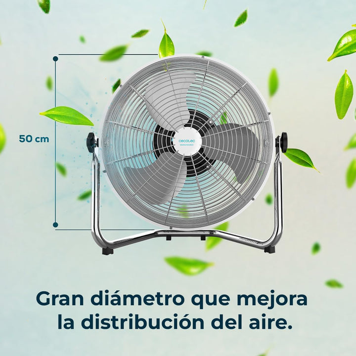 Cecotec Industrie-Ventilator EnergySilence 5000 Pro, 120 W, 3 Metallklingen 20" (51 cm), Kupfermotor