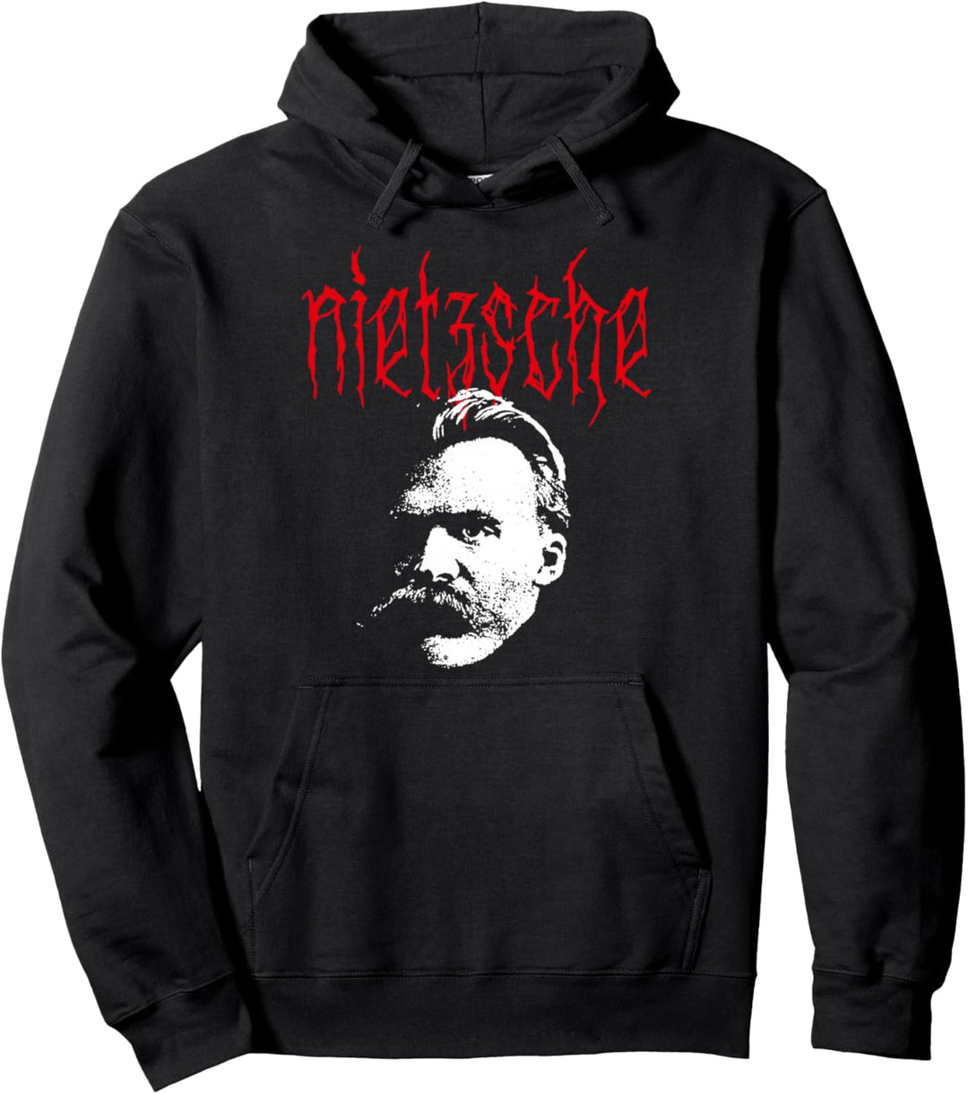 Friedrich Nietzsche - der Heavy-Metal-Philosoph Pullover Hoodie