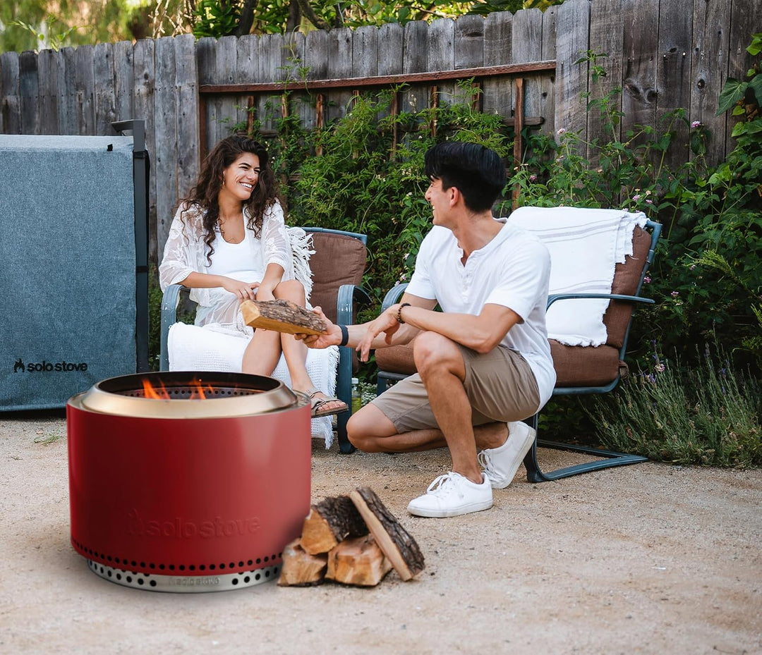 Solo Stove Feuerschale Yukon 2.0 mit Standfuss | Feuerstelle für Raucharme Holzverbrennung, Herausne