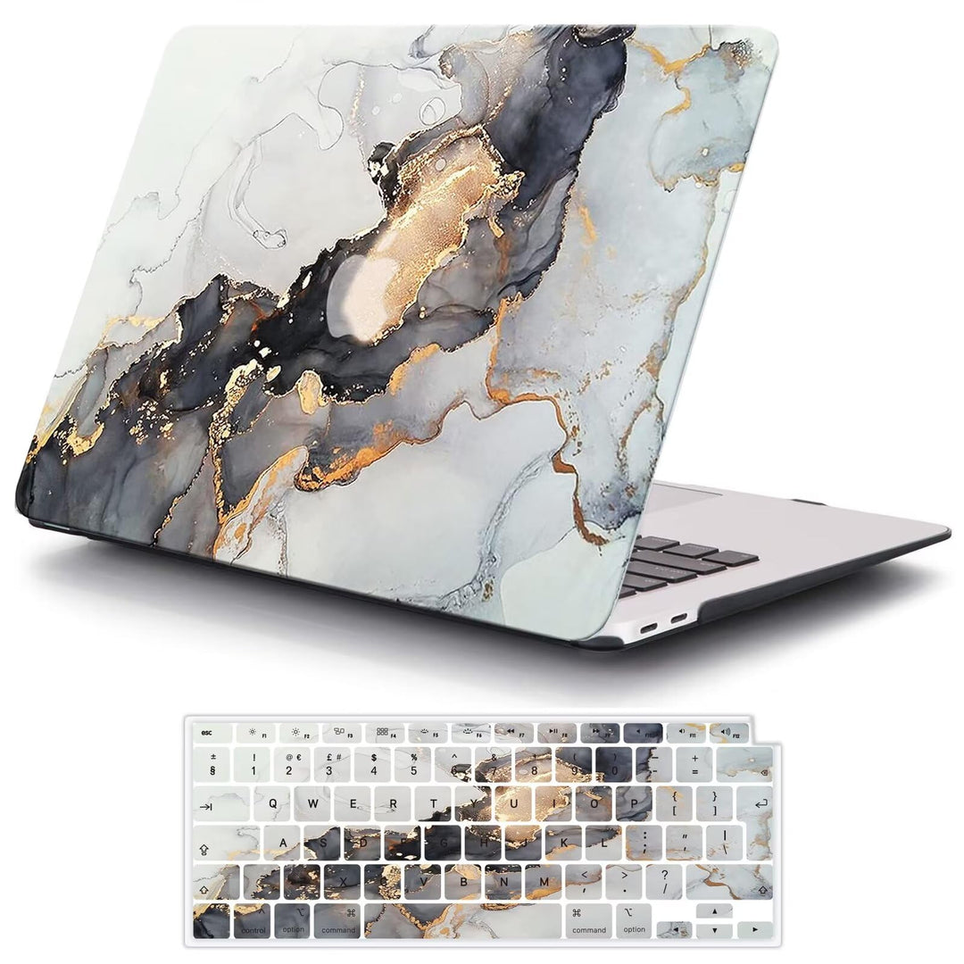 MOKASE Hülle Kompatibel mit MacBook Air 13 Zoll 2021 2020 A2337 M1 A2179 A1932 Touch ID, Plastik Har