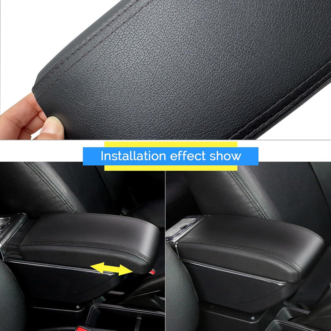 für Berlingo 2010-2020 Armlehne Mittelkonsole Aufbewahrungsbox Drehbar Mit Getränkehalter Doppelschi