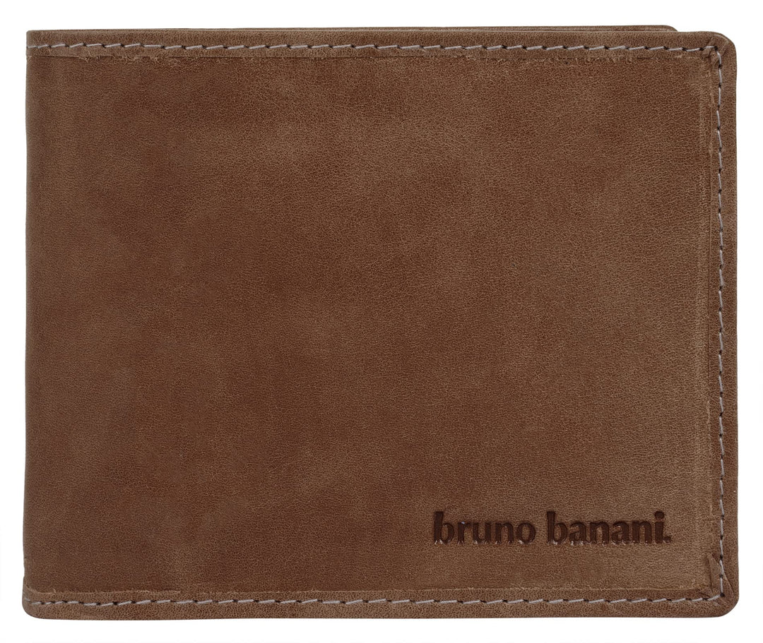 bruno banani Geldbörse Echt Leder Herren | stilvolles Portemonnaie, funktionale Geldbörse, RFID-Schu