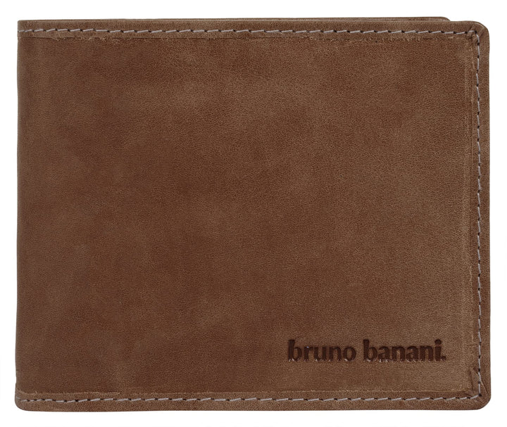 bruno banani Geldbörse Echt Leder Herren | stilvolles Portemonnaie, funktionale Geldbörse, RFID-Schu