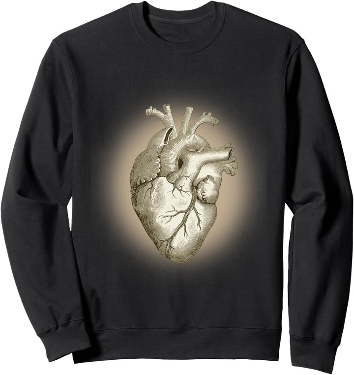 Anatomisches menschliches Herz, Anatomie-Illustrationen. Sweatshirt