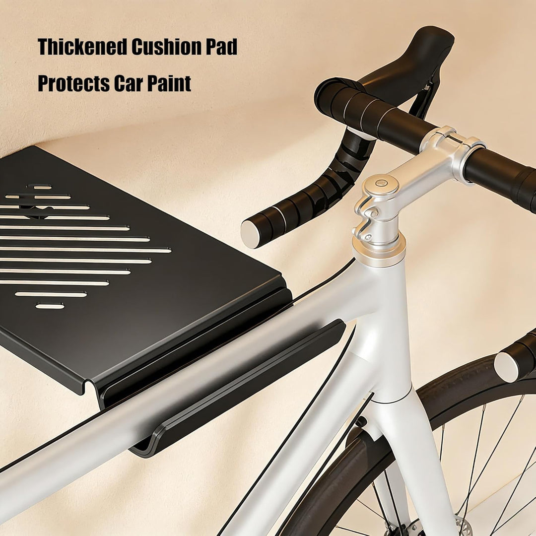 Fahrrad-Wandhalterung für Innenbereich &amp; Garage – Platzsparende Wand-Aufbewahrung mit Ablagefach und