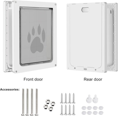 CEESC Hundeklappe für grosse Hunde, Wetterfeste Pet Door für Katzen und Hunde bis zu 45 kg, Haltbare