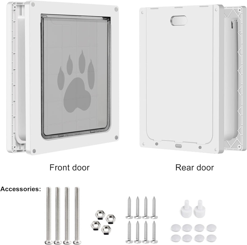 CEESC Hundeklappe für grosse Hunde, Wetterfeste Pet Door für Katzen und Hunde bis zu 45 kg, Haltbare
