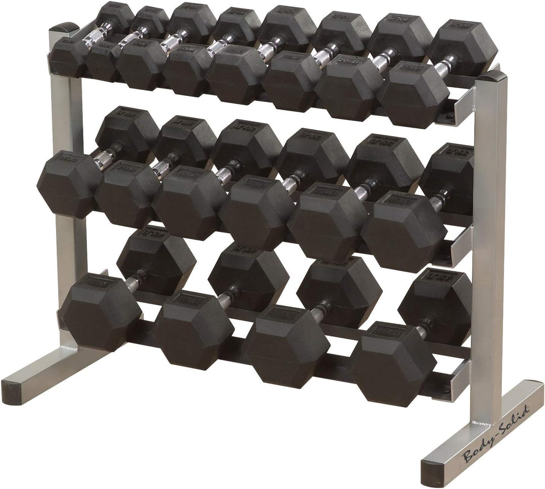 Body-Solid GDR-363 All in One Kurzhantelständer | Hantelablage | Hexhantelablage | Dumbbell Rack